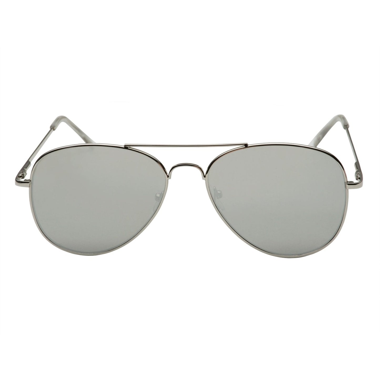 grinderPUNCH Aviator Sunglasses with Flat Mirrored Lens