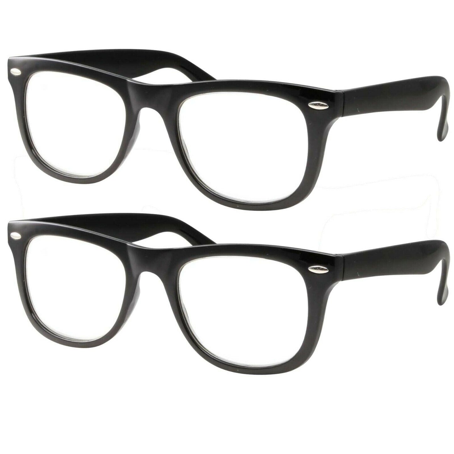 grinderPUNCH 2 Pack High Magnification Reading Glasses Strong Power Readers