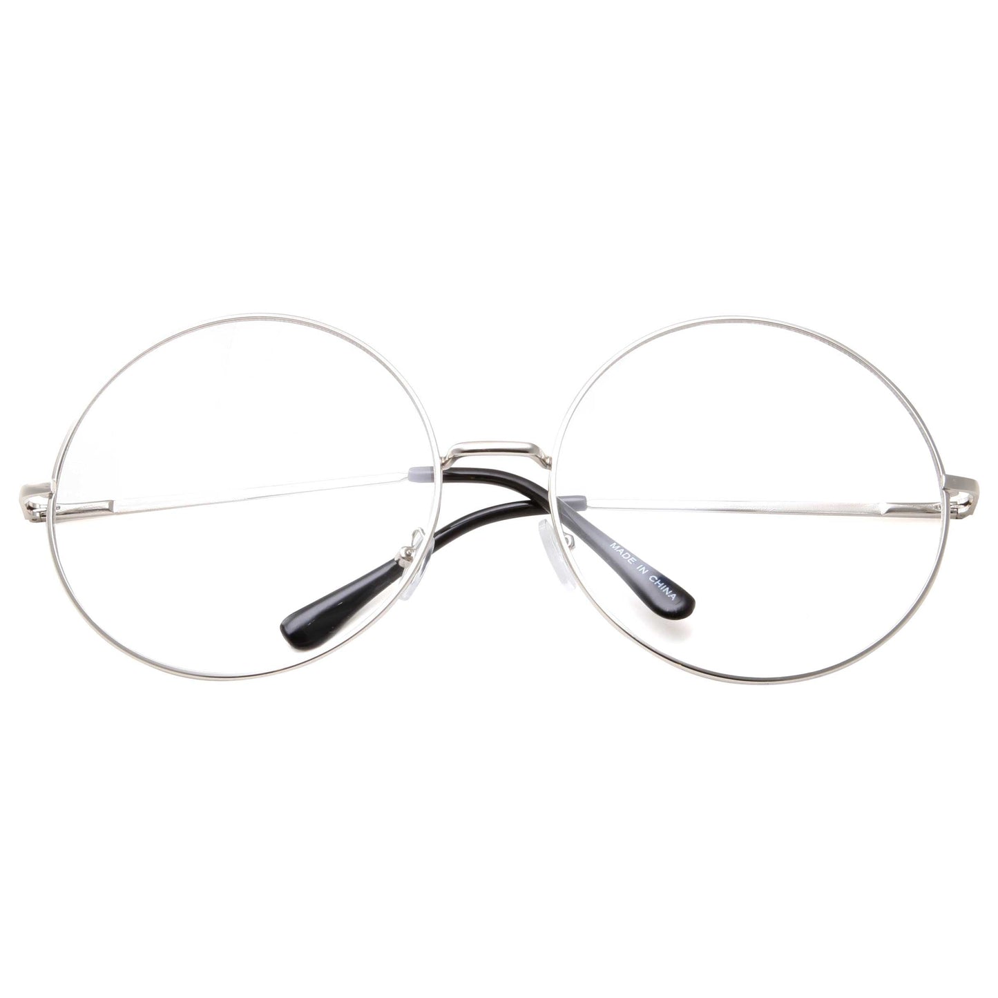 grinderPUNCH - XXL Super Oversized Glasses Round Circle Frame Clear Lens