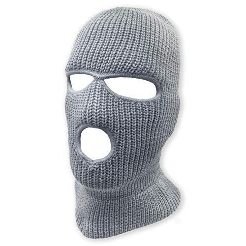 3 Hole Knitted Full Face Ski Mask Winter Balaclava Face Cover for Outdoor Sports