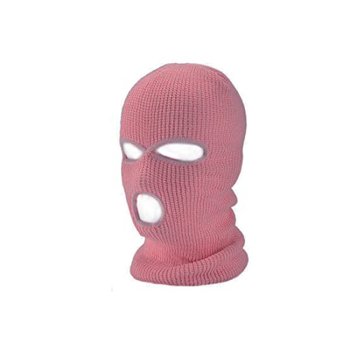 3 Hole Knitted Full Face Ski Mask Winter Balaclava Face Cover for Outdoor Sports