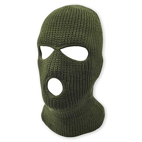 3 Hole Knitted Full Face Ski Mask Winter Balaclava Face Cover for Outdoor Sports