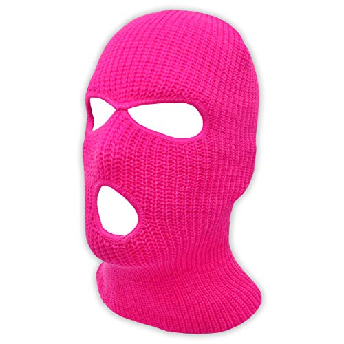3 Hole Knitted Full Face Ski Mask Winter Balaclava Face Cover for Outdoor Sports