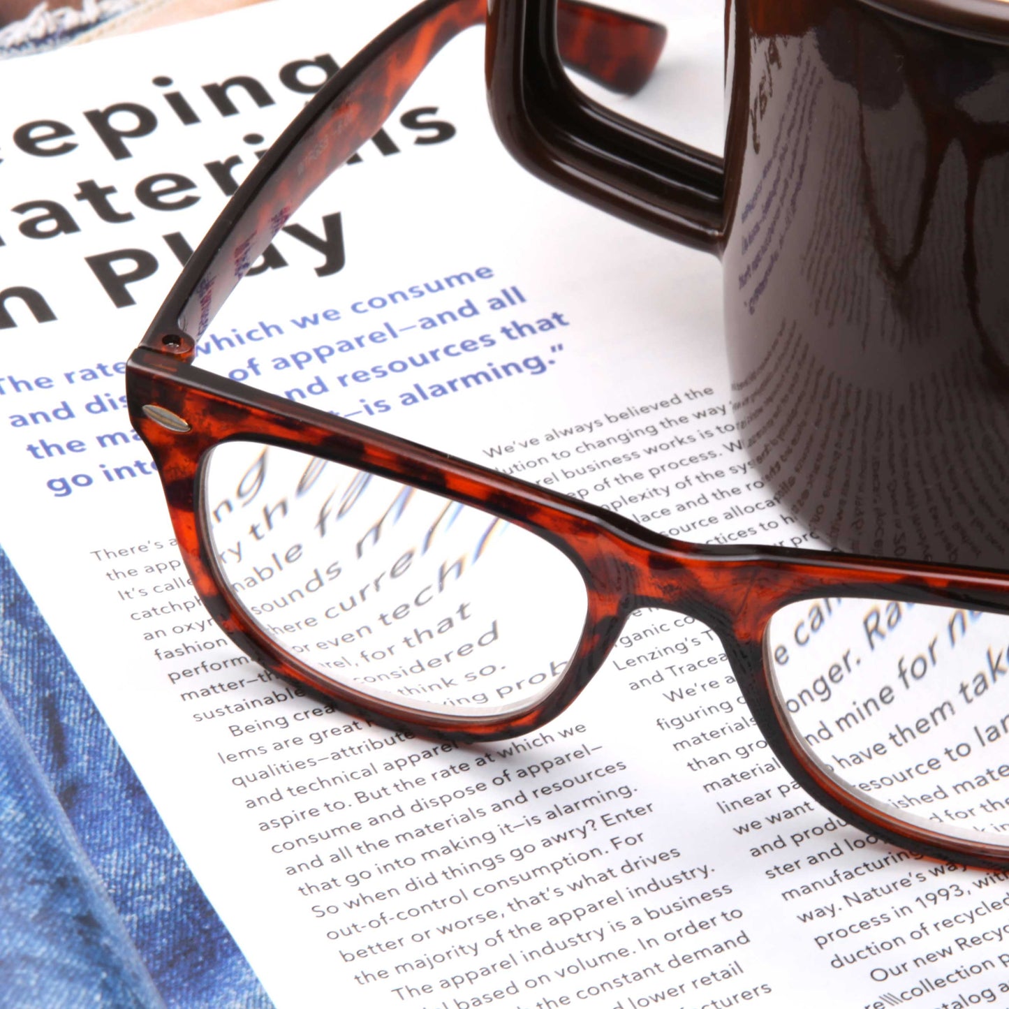 grinderPUNCH 2 Pack High Magnification Reading Glasses Strong Power Readers