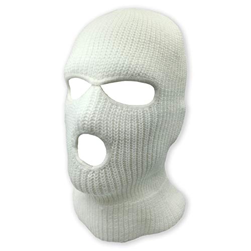 3 Hole Knitted Full Face Ski Mask Winter Balaclava Face Cover for Outdoor Sports