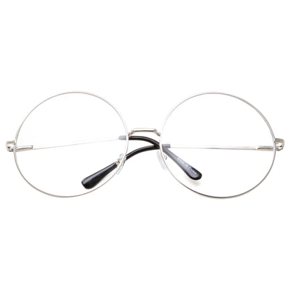 grinderPUNCH - XXL Super Oversized Glasses Round Circle Frame Clear Lens