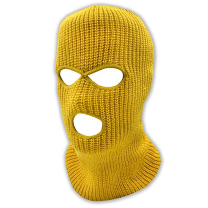 3 Hole Knitted Full Face Ski Mask Winter Balaclava Face Cover for Outdoor Sports