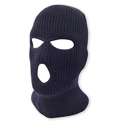 3 Hole Knitted Full Face Ski Mask Winter Balaclava Face Cover for Outdoor Sports